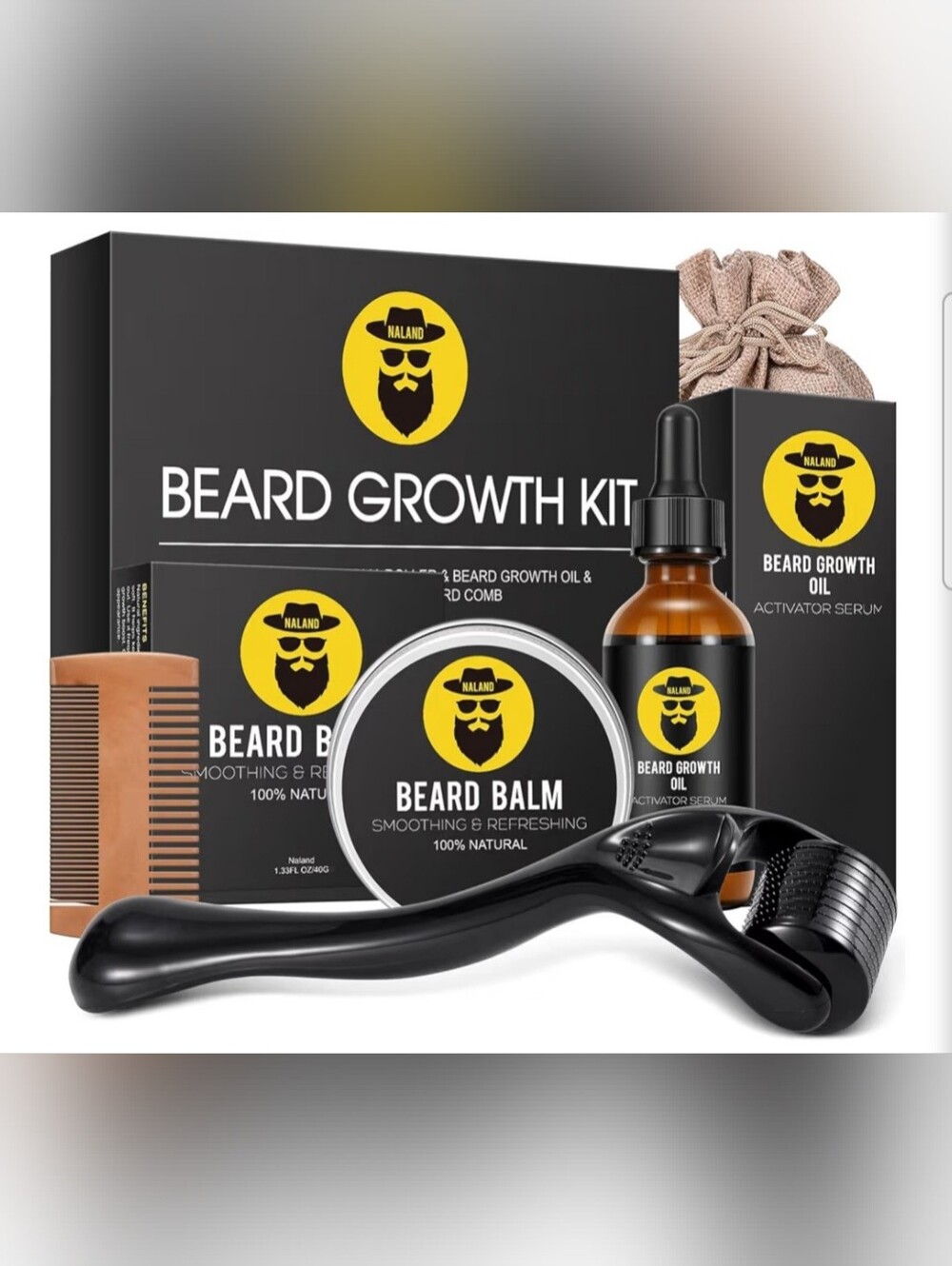 BRAND NEW Sealed Naland Beard Growth Kit